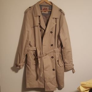 Knee Length Khaki Trench Coat